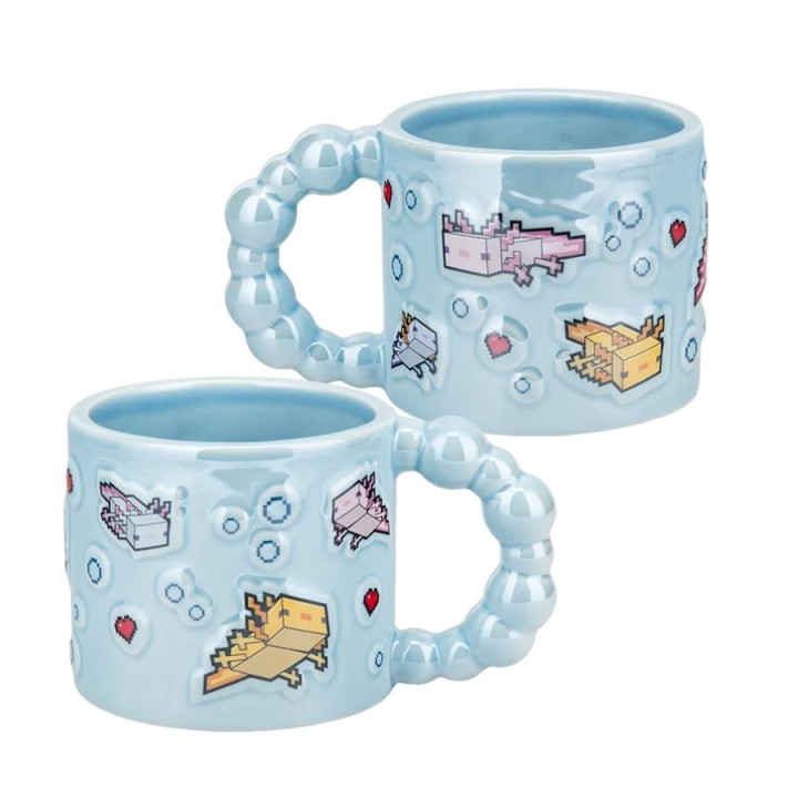 PALADONE MINECRAFT Axolotl Bubble Shaped Mug