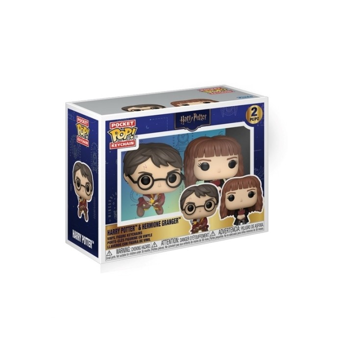 FUNKO POP Keychain: Harry Potter 2Pack - Harry Potter & Hermione Granger