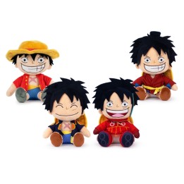 BARRADO One Piece: Monkey D. Luffy 4pz Assortito - Peluche 26cm