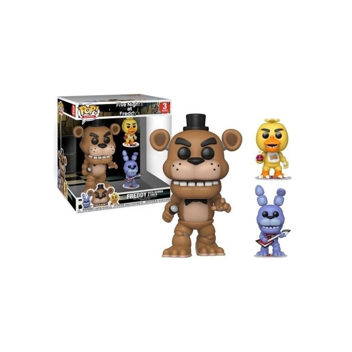 FUNKO POP Jumbo Games: Five Nights At Freddy's 3Pack - Freddy With Bonnie & Chica