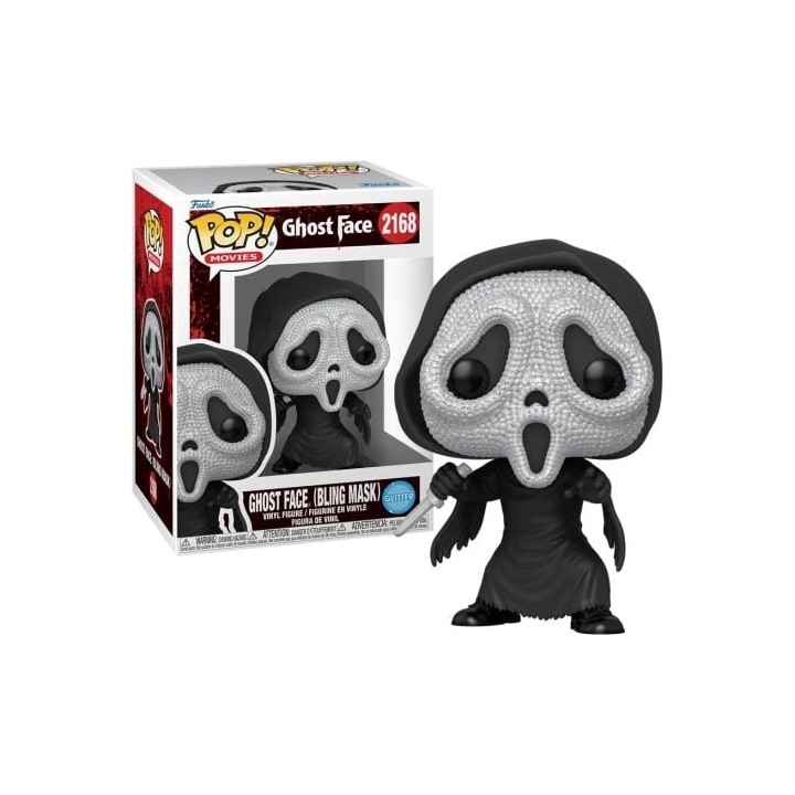 FUNKO POP Movies: Ghost Face - 2168 Ghost Face (Bling Mask) (Glitter) 9cm