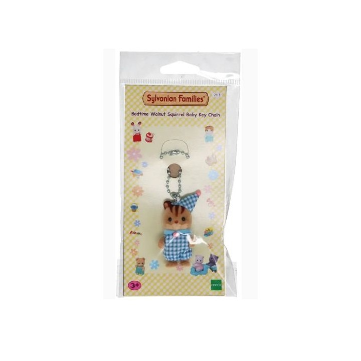 SYLVANIAN FAMILIES Portachiavi Pigiamino Scoiattolo Nocciola