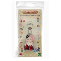 SYLVANIAN FAMILIES Portachiavi Scolaretta Gatto Tuxedo