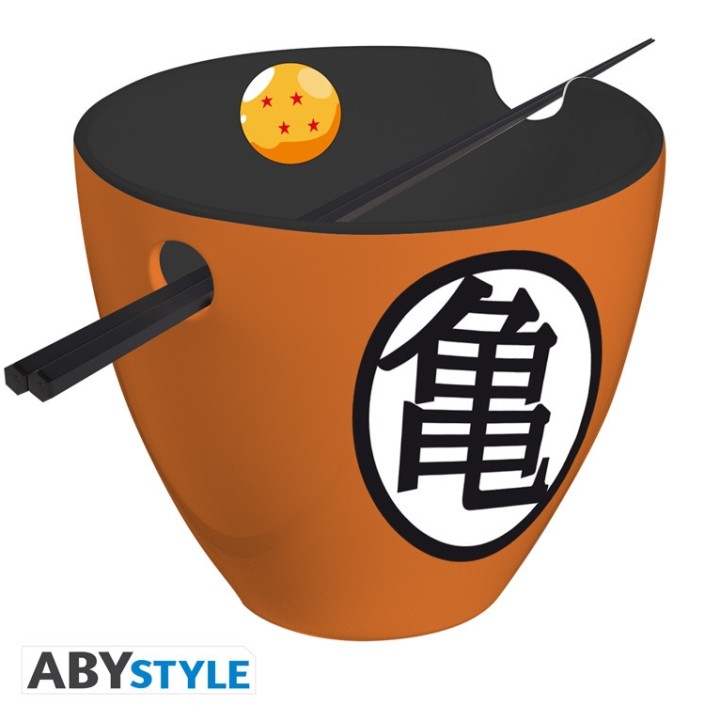ABYSTYLE DRAGON BALL - Ramen Bowl with chopsticks - "Goku symbols"