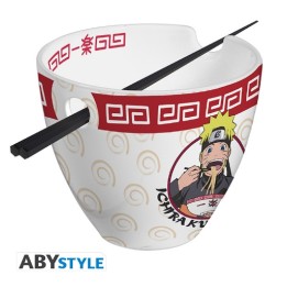 ABYSTYLE NARUTO SHIPPUDEN - Ramen Bowl with chopsticks - "Ichiraku Ramen"