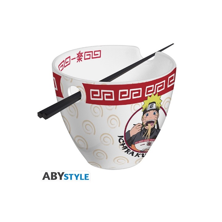 ABYSTYLE NARUTO SHIPPUDEN - Ramen Bowl with chopsticks - "Ichiraku Ramen"