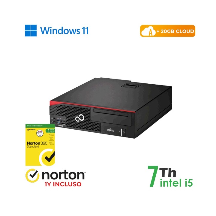 RINOVO PC FUJITSU REFURBISHED Esprimo D556-756 SFF i5-7X00 DDR4 8GB S.