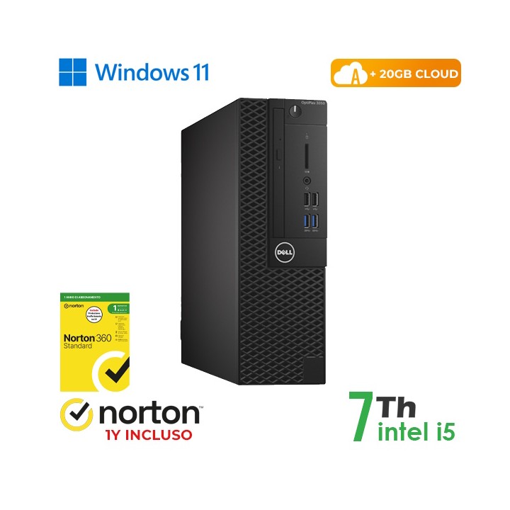 RINOVO PC DELL Optiplex 3050-7050 REFURBISHED SFF i5-7X00 DDR 8GB SSD.