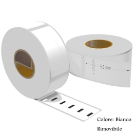 Etichette adesive rimovibile per DYMO DM-11355 S0722550 19mm*51mm 500.
