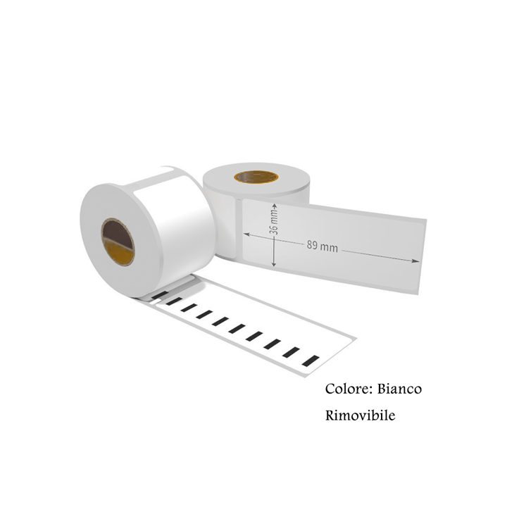 Etichette adesive rimovibile per DYMO DM-99012 S0722400 89mm*36mm 260.