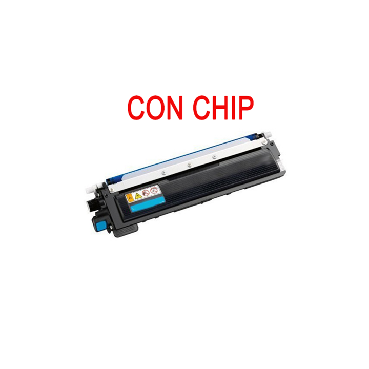CON CHIP Toner per Brother TN-247 HL-L3210 L3230 L3270 ciano 2300pag.
