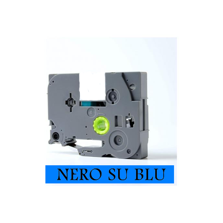 12mmX8m Nastro laminato compatibile per Brother TZe-531 nero su blu