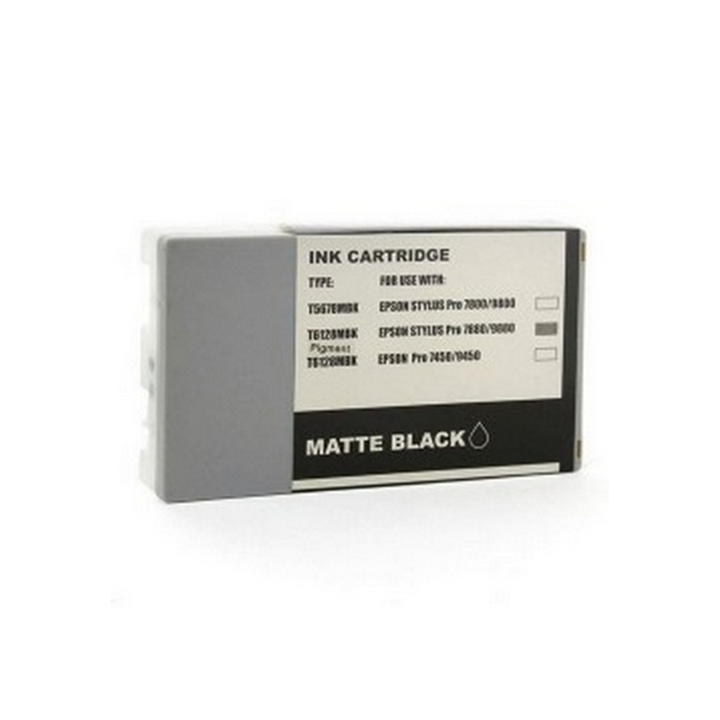 Cartuccia comp. per Epson T6128 nero opaco ink dye