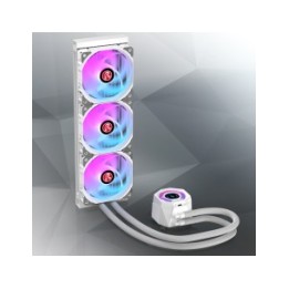 RAIJINTEK DISSIP LIQUIDO CYCLOPS 360 WHITE ARGB PWN LCD TFT 1.4 0R10B.