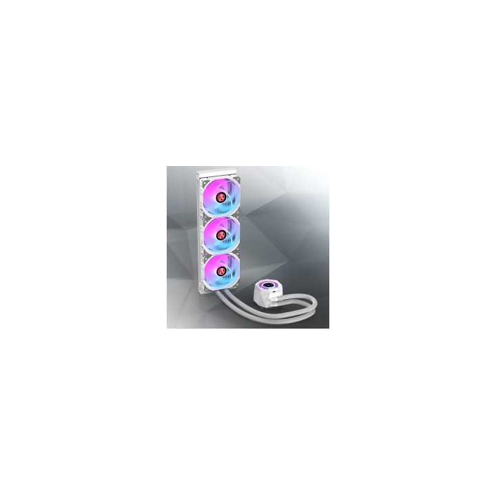 RAIJINTEK DISSIP LIQUIDO CYCLOPS 360 WHITE ARGB PWN LCD TFT 1.4 0R10B.