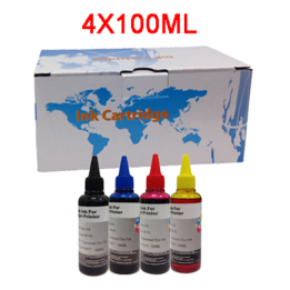 5X100ml Kit inchiostri universali 2xNero 1xCiano 1xMagenta 1xGiallo