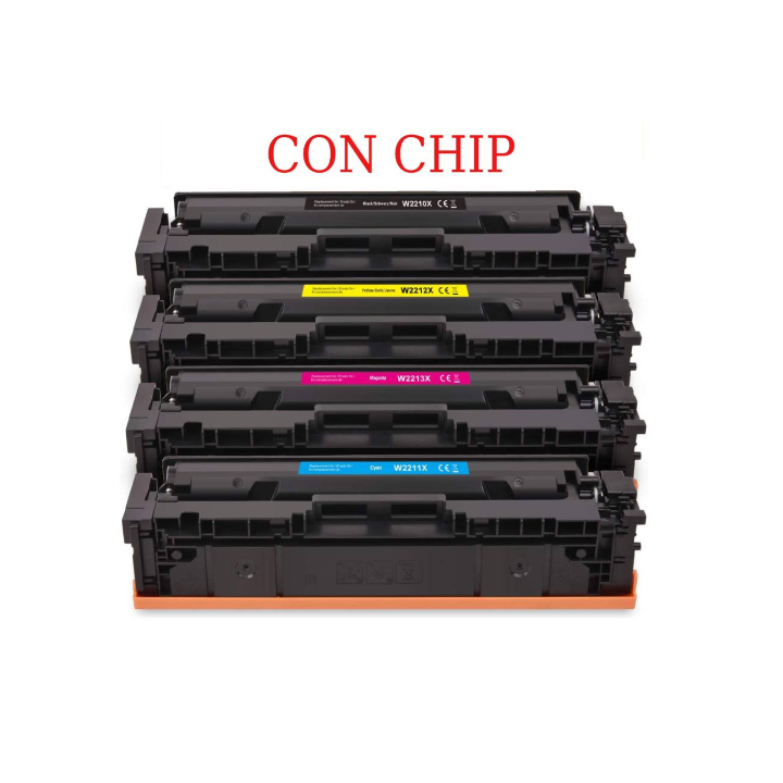 CON CHIP Toner compatibile per HP MFP M283 W2210X 207X nero 3150pag.