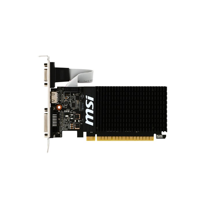 MSI VGA GEFORCE GT 710, GT 710 2GD3H LP, 2GB GDDR3, DVI/HDMI/VGA, LP