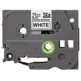 BROTHER NASTRO LAMINATO DA 12MM (8M) NERO SU BIANCO